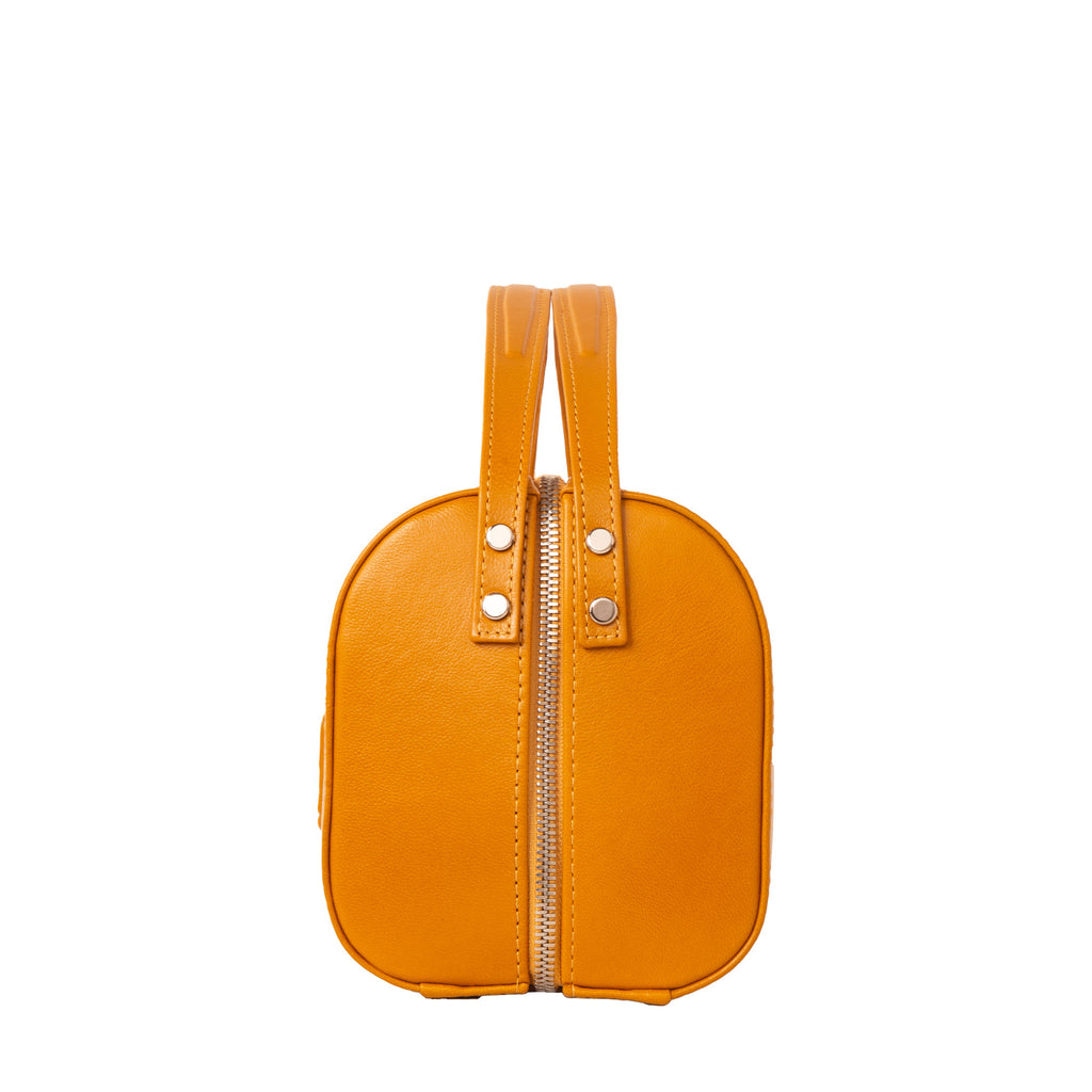 Luxury Italian Leather Yellow Spring Lambs Handbag