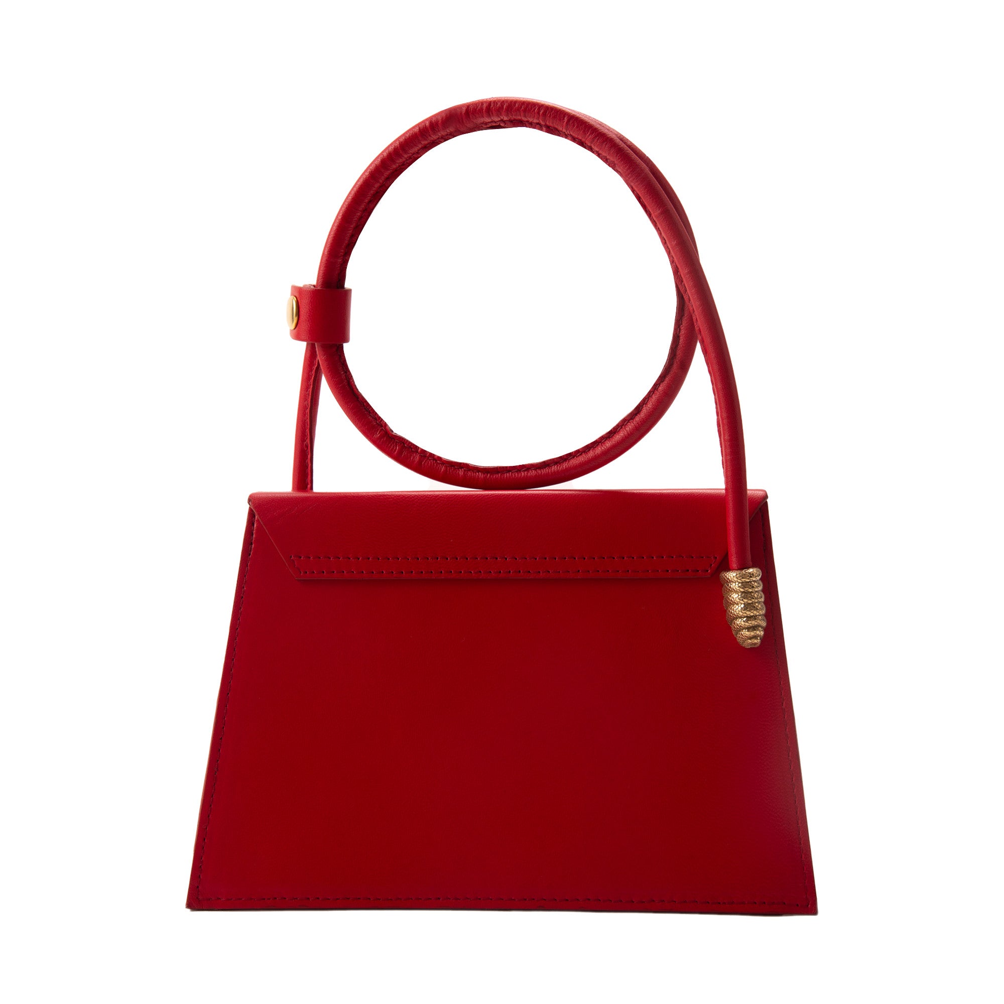 Red Snake Handle Bag