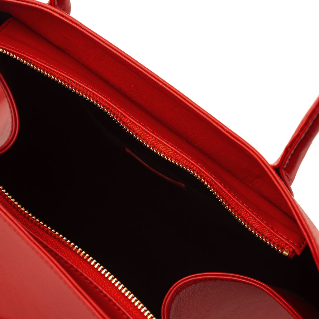 Luxury Italian Leather Ishtar Red handbag