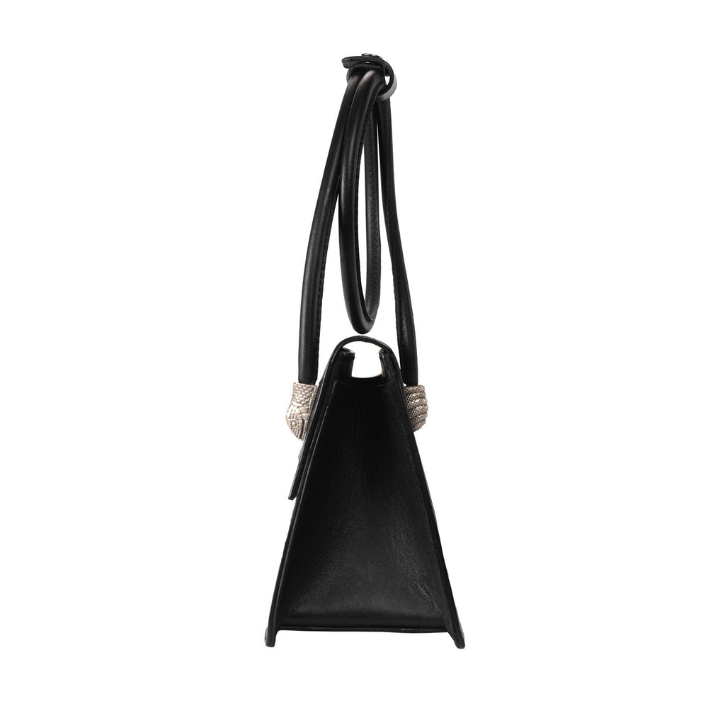 Black Snake Handle Bag