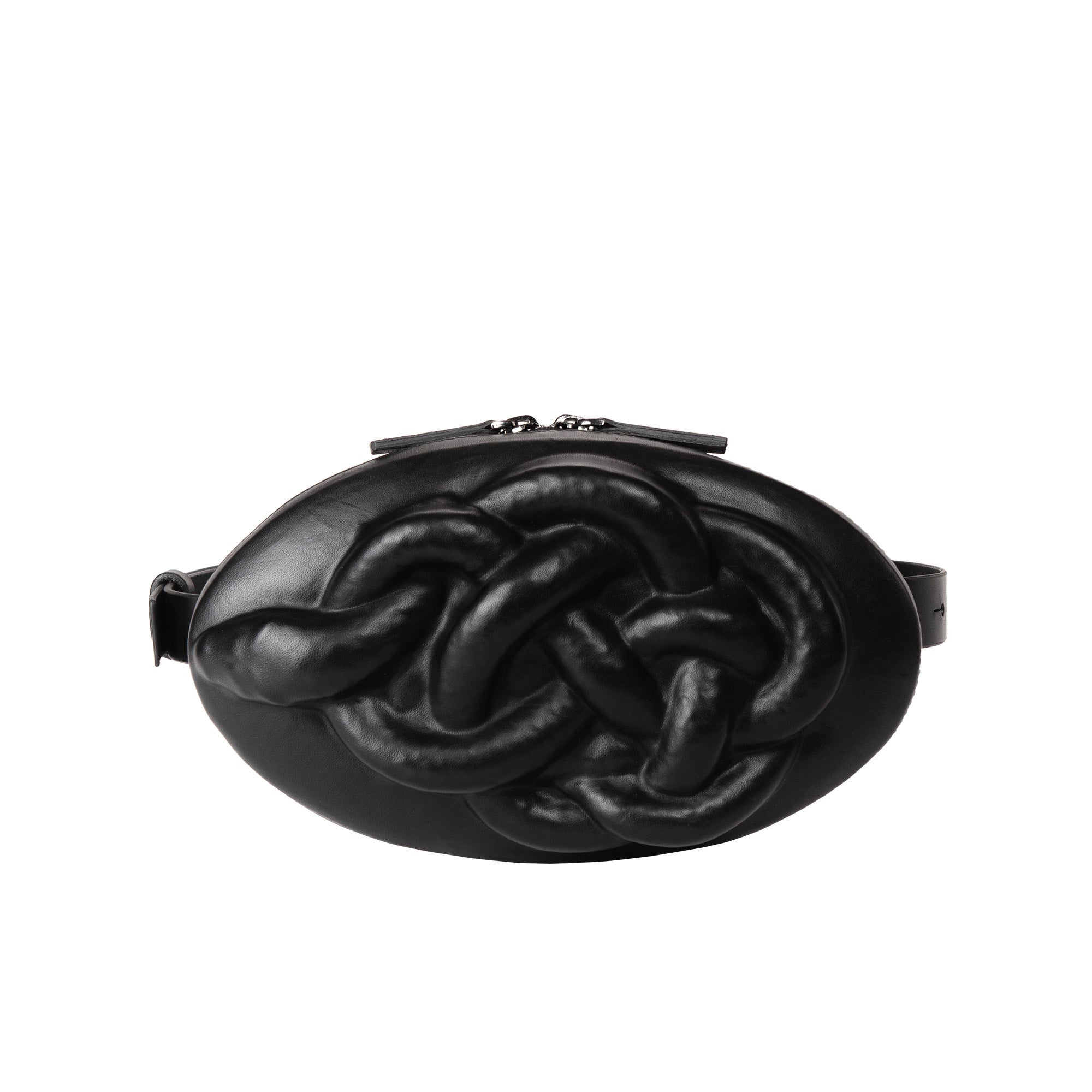Black Knotted Snake Bag