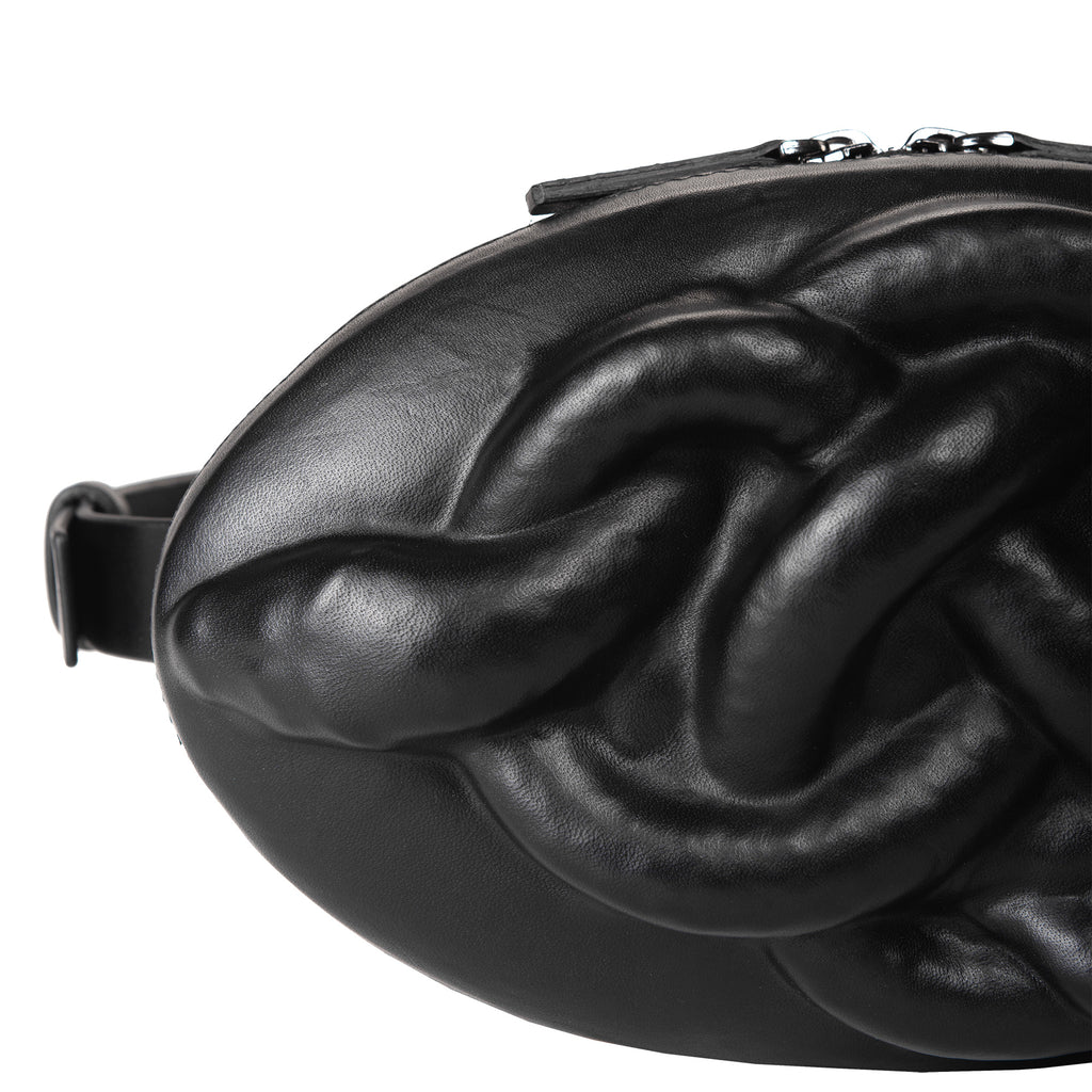 Black Knotted Snake Bag