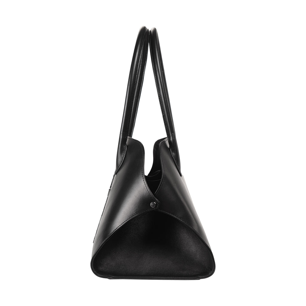Luxury Italian Leather Ishtar Black Handbag