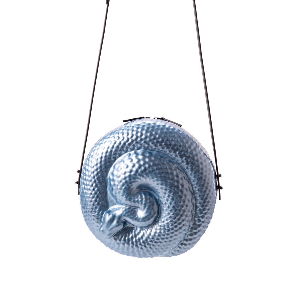 Baby Blue Pearl Snake Bag