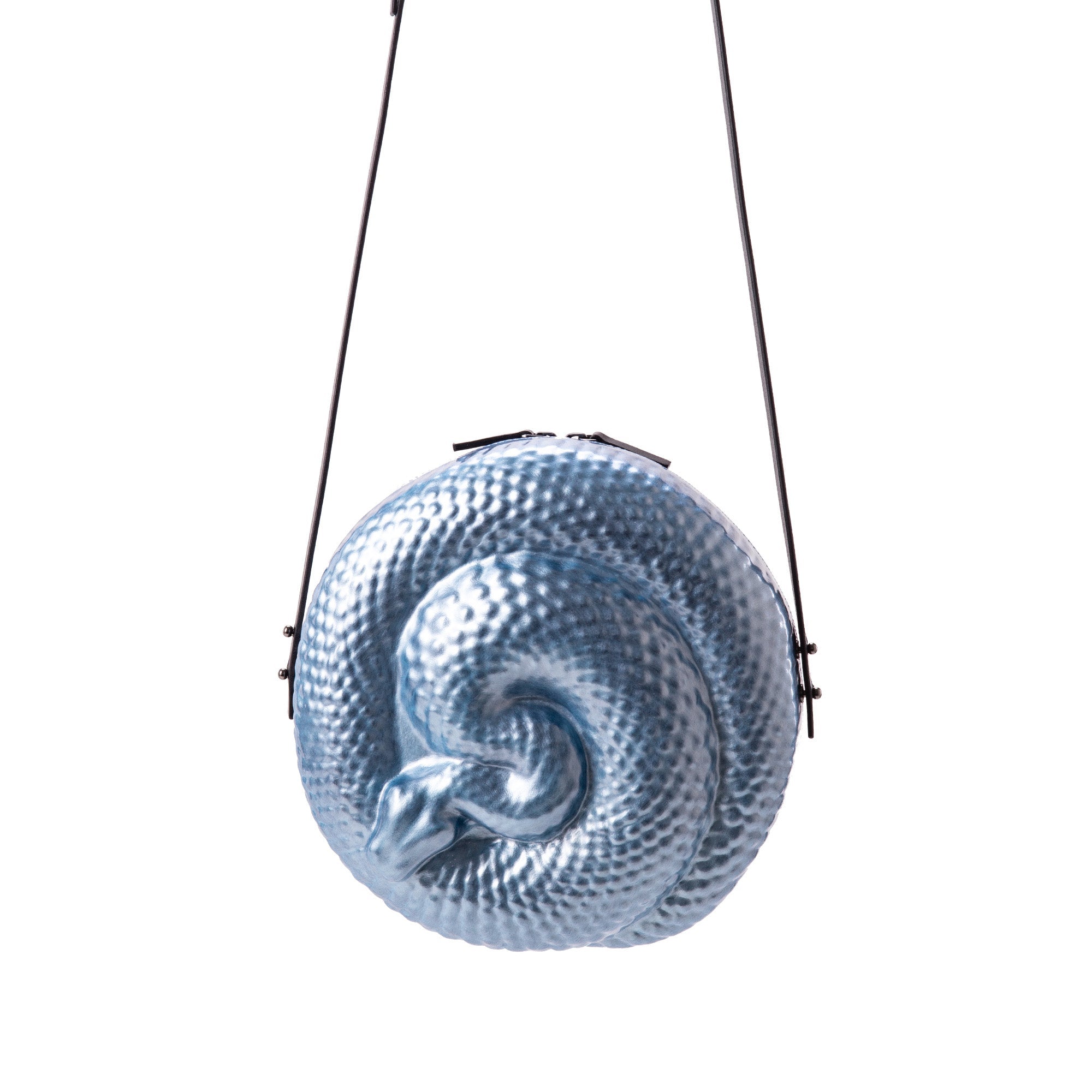 Baby Blue Pearl Snake Bag