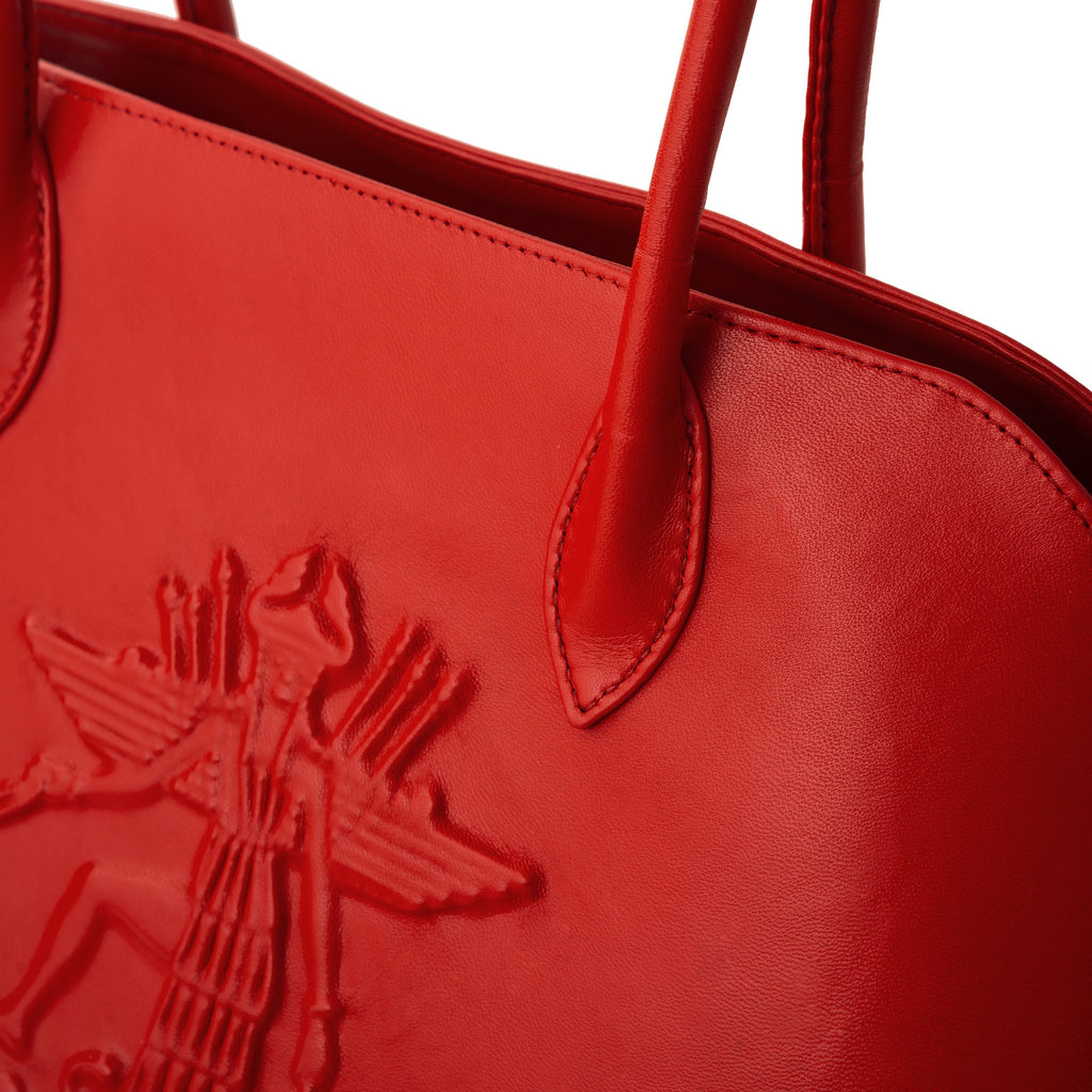 Luxury Italian Leather Ishtar Red handbag
